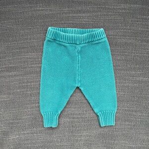 Teal Knit Kids Bottoms